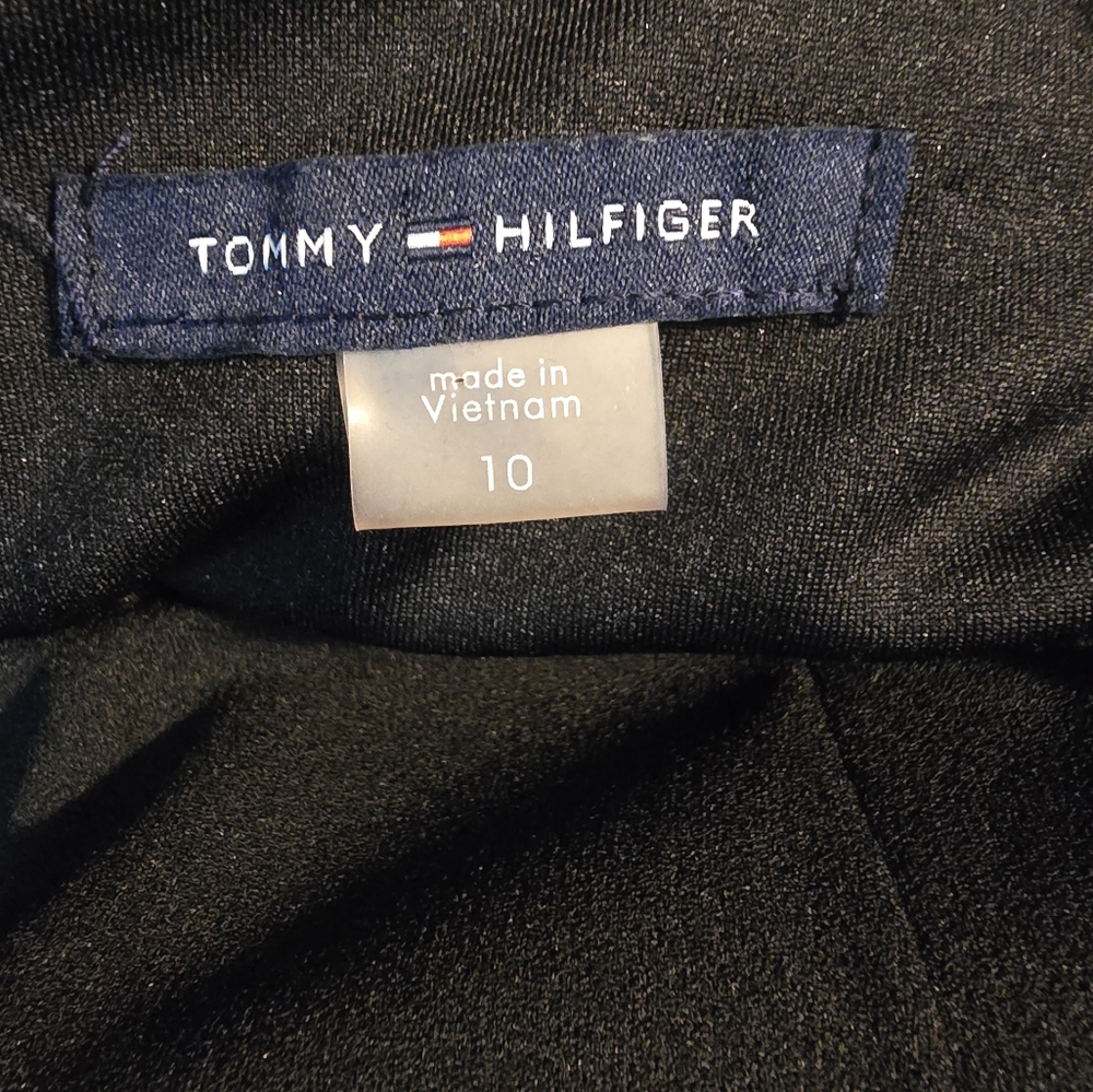 Tommy Hilfiger Shortsleeve Black/White Dress Size 10 - Picture 4 of 5